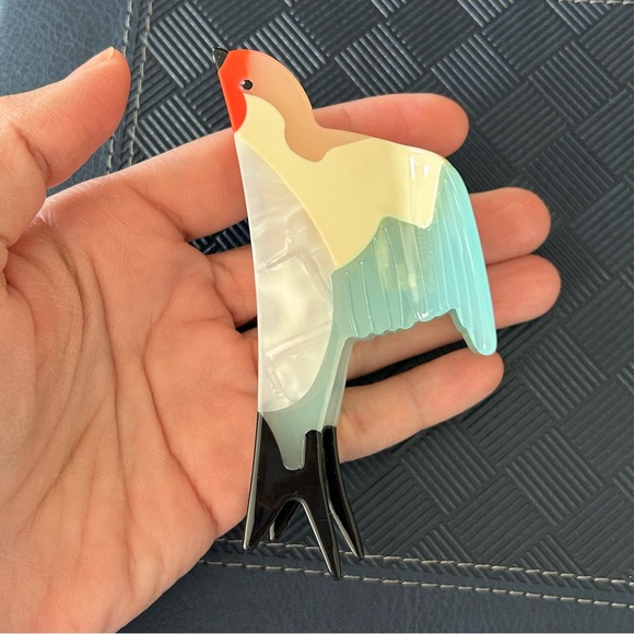 Bird Shaped Hair Claw Clip Acetate Women Accessories - Picture 6 of 9